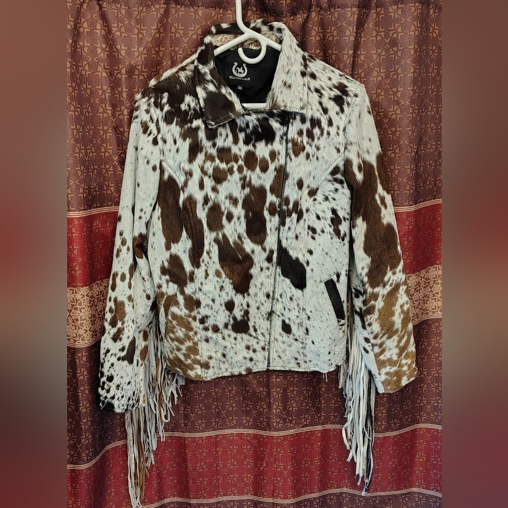 Cowhide Fringe Women's Jacket